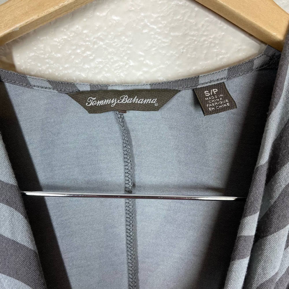 🔴 5 for $25! Tommy Bahama Dress 3/4 Sleeve Blue/Grey Zebra Size Small‎ - Picture 6 of 6